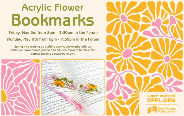 Image for event: Acrylic Flower Bookmarks